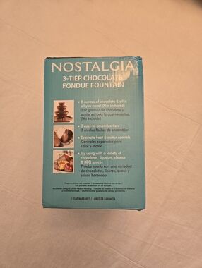 Nostalgia 3-Tier Chocolate Fondue Fountain